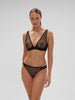 Underwired triangle bra - Black