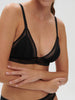 Soft cup triangle bra - Black
