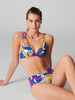 Calysta Underwire Plunge - Palm Garden