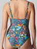 Underwired one-piece swimsuit - Lagoon Green