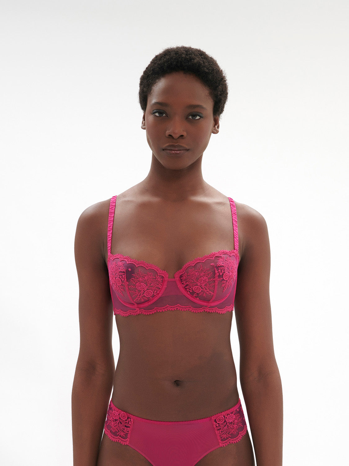 Disco Pink Half Cup Bra - Intrigue | Simone Pérèle UK