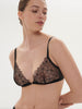 Soft cup triangle bra - Black