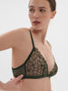 Soft cup triangle bra - Clover Green