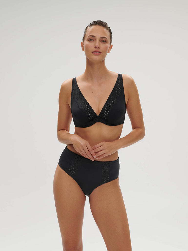 Wireless support bikini triangle - Black