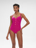 Underwired one-piece swimsuit - Hibiscus Pink