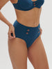 High-waist bikini brief - Mystery blue