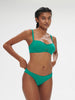 Underwired bandeau bikini top - Waterfall Green
