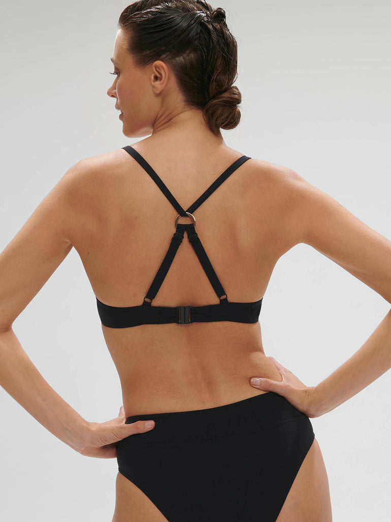 Wireless support bikini triangle - Black
