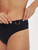 High-waist bikini brief - Black