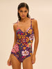 Wireless Molded One-Piece - Bloom Print