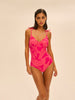 Wireless Molded One-Piece - Bright Rose Print