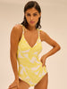 Wireless Molded One-Piece - Plumeria Print