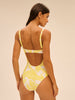 Underwired one-piece swimsuit - Plumeria Print