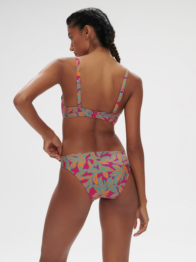 Underwired bikini triangle - Menara Pink Print