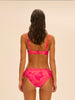 High-waist bikini brief - Bright Rose Print