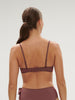 Wireless strapless bra - Lurex Dark Purple
