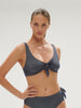 Wireless bikini triangle - Lurex Midnight