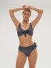 Wireless bikini triangle - Lurex Midnight
