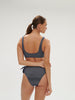 Wireless bikini triangle - Lurex Midnight