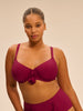 Underwired bikini top - Cranberry