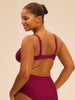 Underwired bikini top - Cranberry