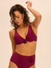 Push-up bikini top - Cranberry