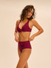Push-up bikini top - Cranberry