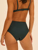 High-waist bikini brief - Tropical Green