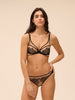 Plunging underwired bra - Light Tatoo