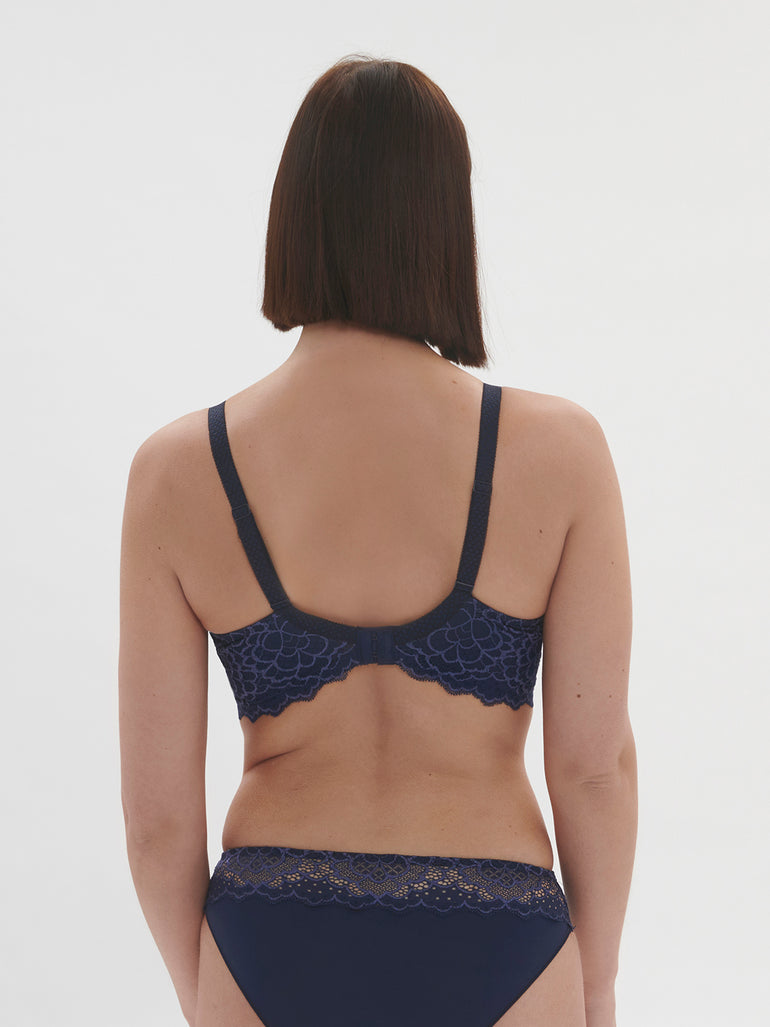 Spacer plunge bra - Ink Blue