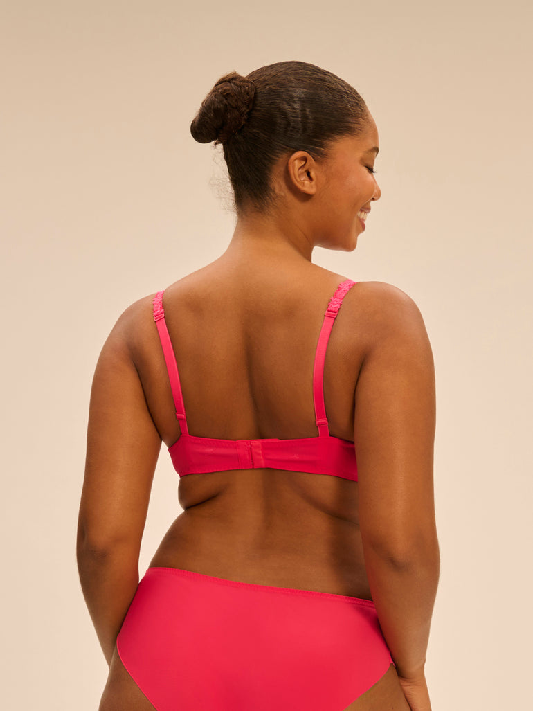 Half cup bra - Fabulous Pink