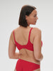 Structured wireless bra - Ruby pink