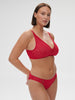 Structured wireless bra - Ruby pink