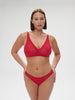 Structured wireless bra - Ruby pink