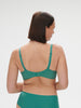 Plunging underwired bra - Garden Green