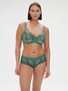 Plunging underwired bra - Garden Green