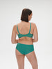 Plunging underwired bra - Garden Green