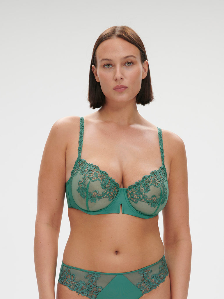 Half cup bra - Garden Green