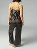 Silk Top - Charcoal