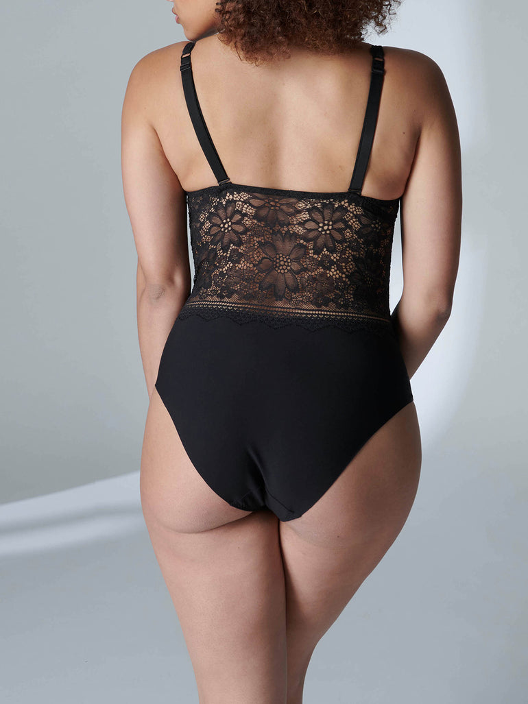 Freesia Bodysuit - Black