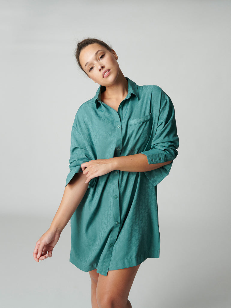 Caprice Night Shirt - Boreal Green