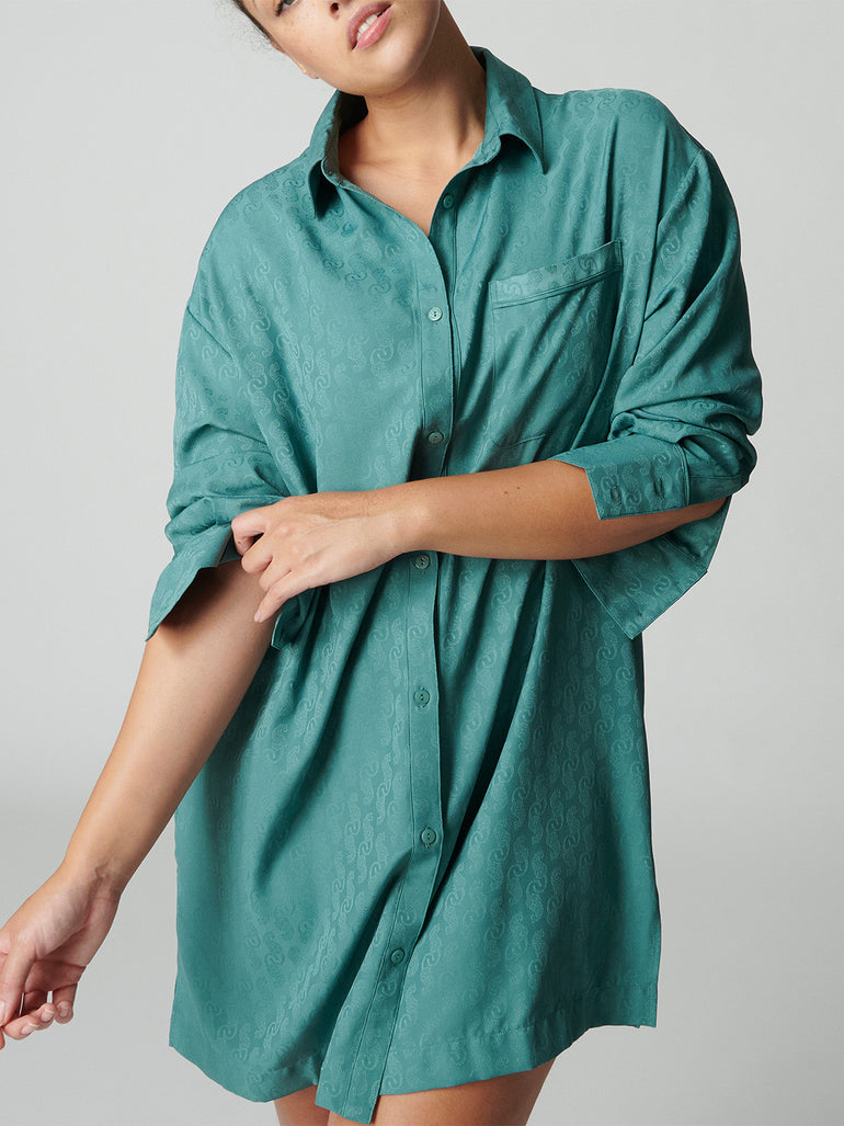 Caprice Night Shirt - Boreal Green