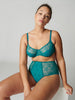 Opaline Retro Brief - Emerald Green