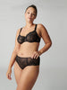 Exotica Sheer Demi - Black