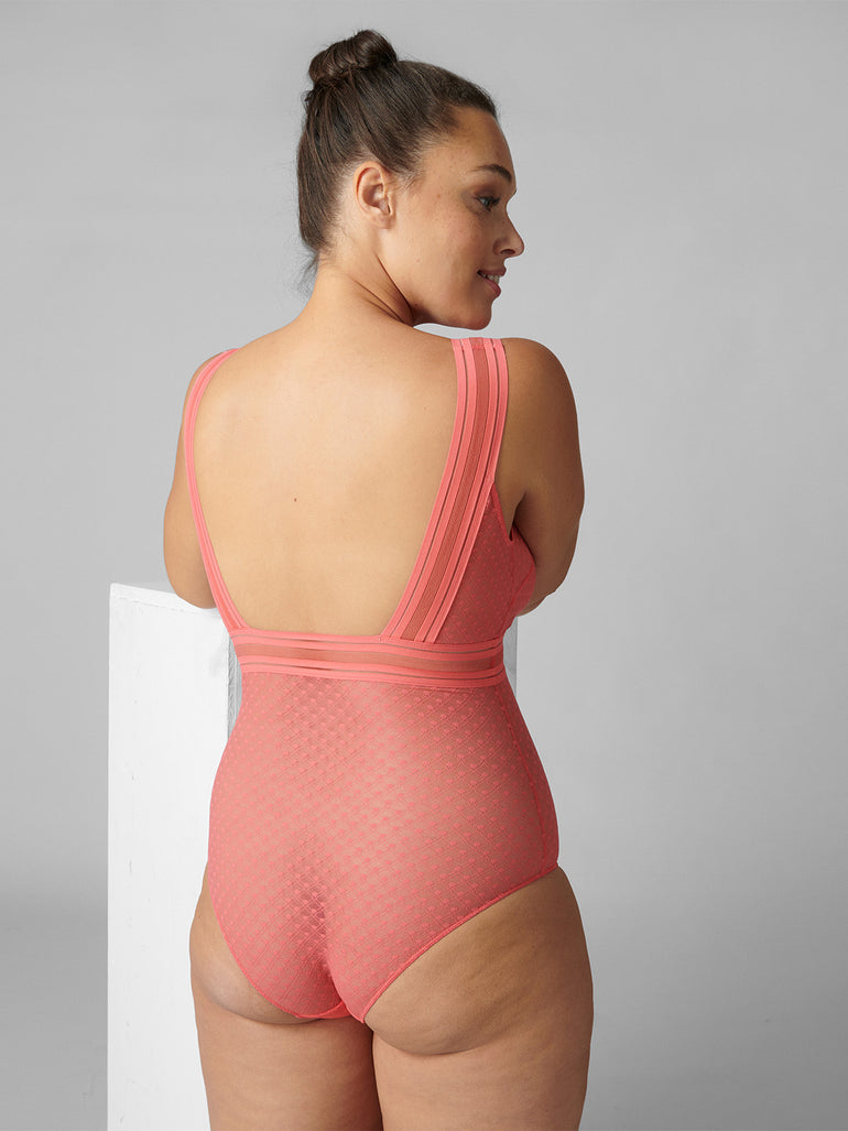 Iris Bodysuit - Papaya