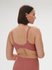 Plunging underwired bra - Lychee