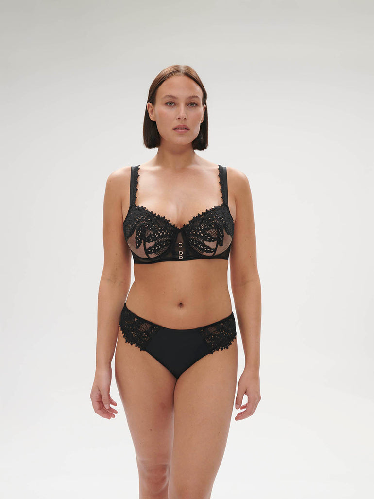 Half cup bra - Black