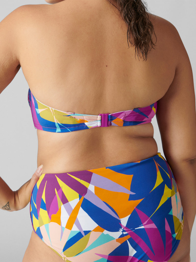 Calysta Underwire Bandeau - Palm Garden