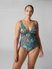 Underwired one-piece swimsuit - Lagoon Green