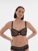 Half cup bra - Black